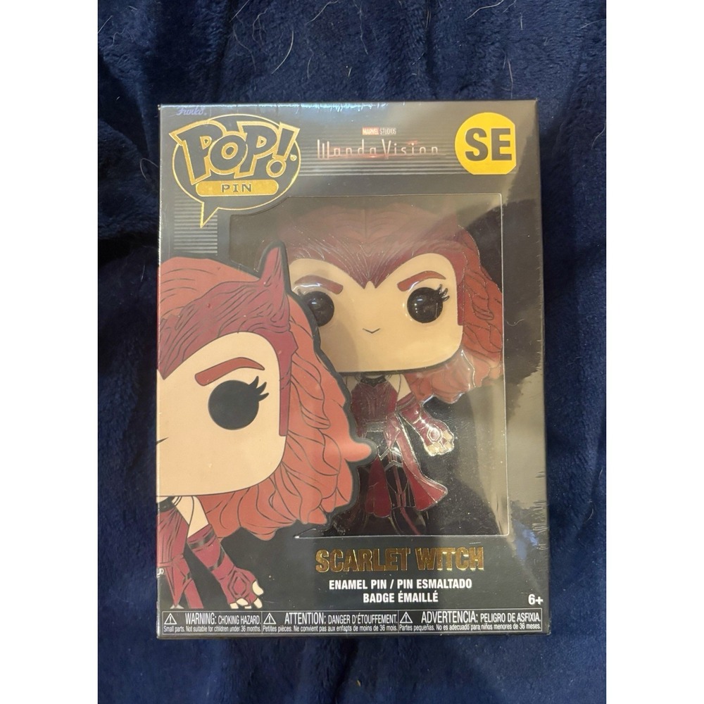Funko Pop! Pin: Marvel WandaVision Scarlet Witch / Wanda Maximoff SE Sealed Pin
